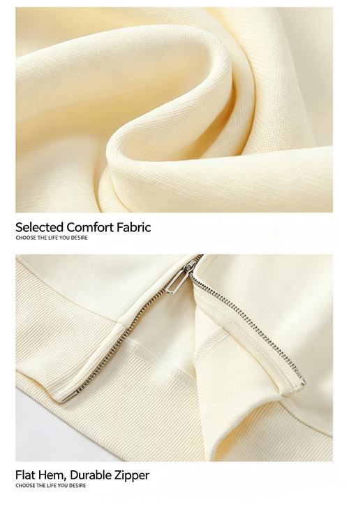 Urban-Core Dual-Zip Fleece Hoodie